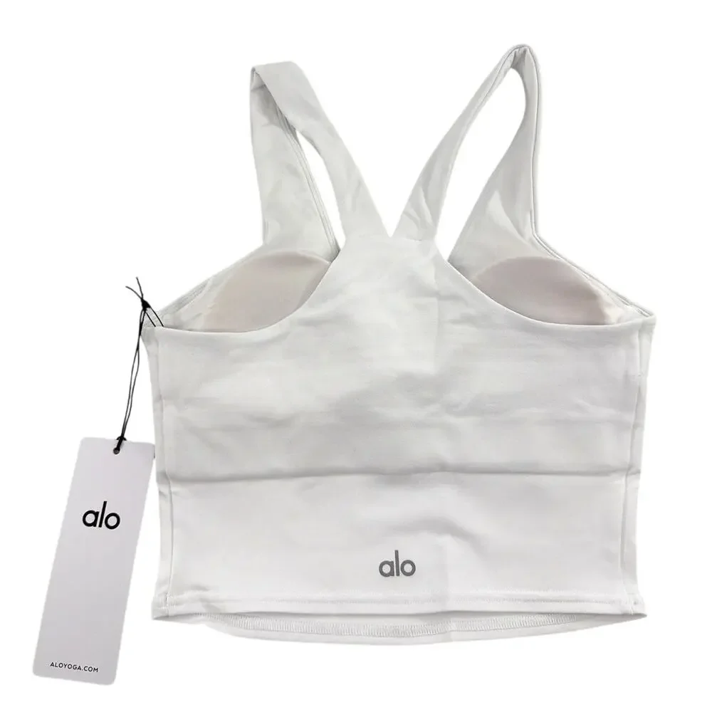 Alo Yoga White Airbrush Real Bra Tank Size Size XS